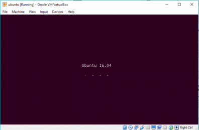 VirtualBox virtual machine loading Ubuntu