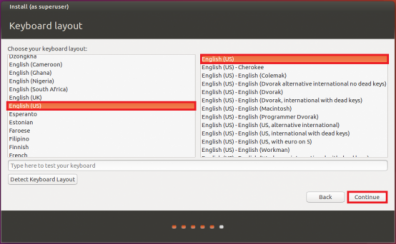 VirtualBox virtual machine keyboard layout
