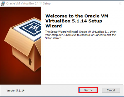VirtualBox installation wizard